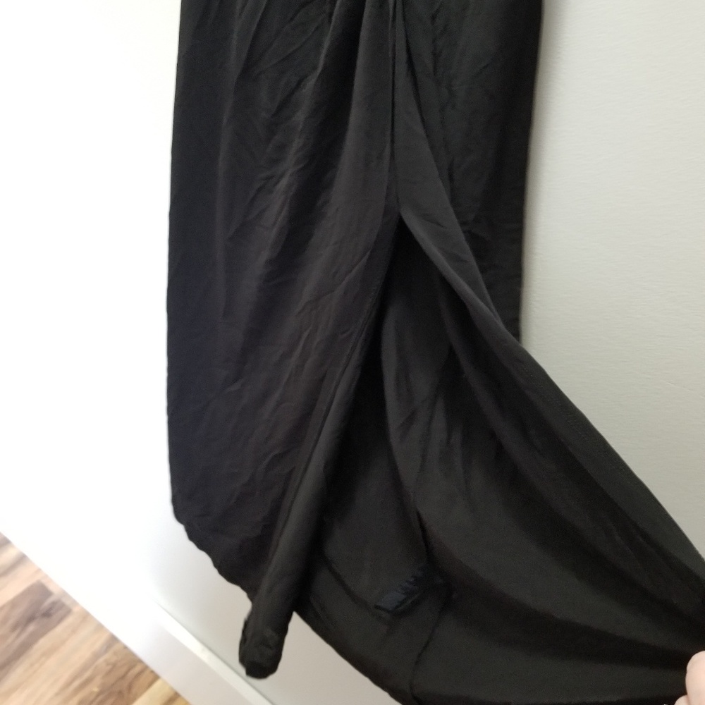 NWT Black H&M Midi Dress with Slit - Picture 5 of 6